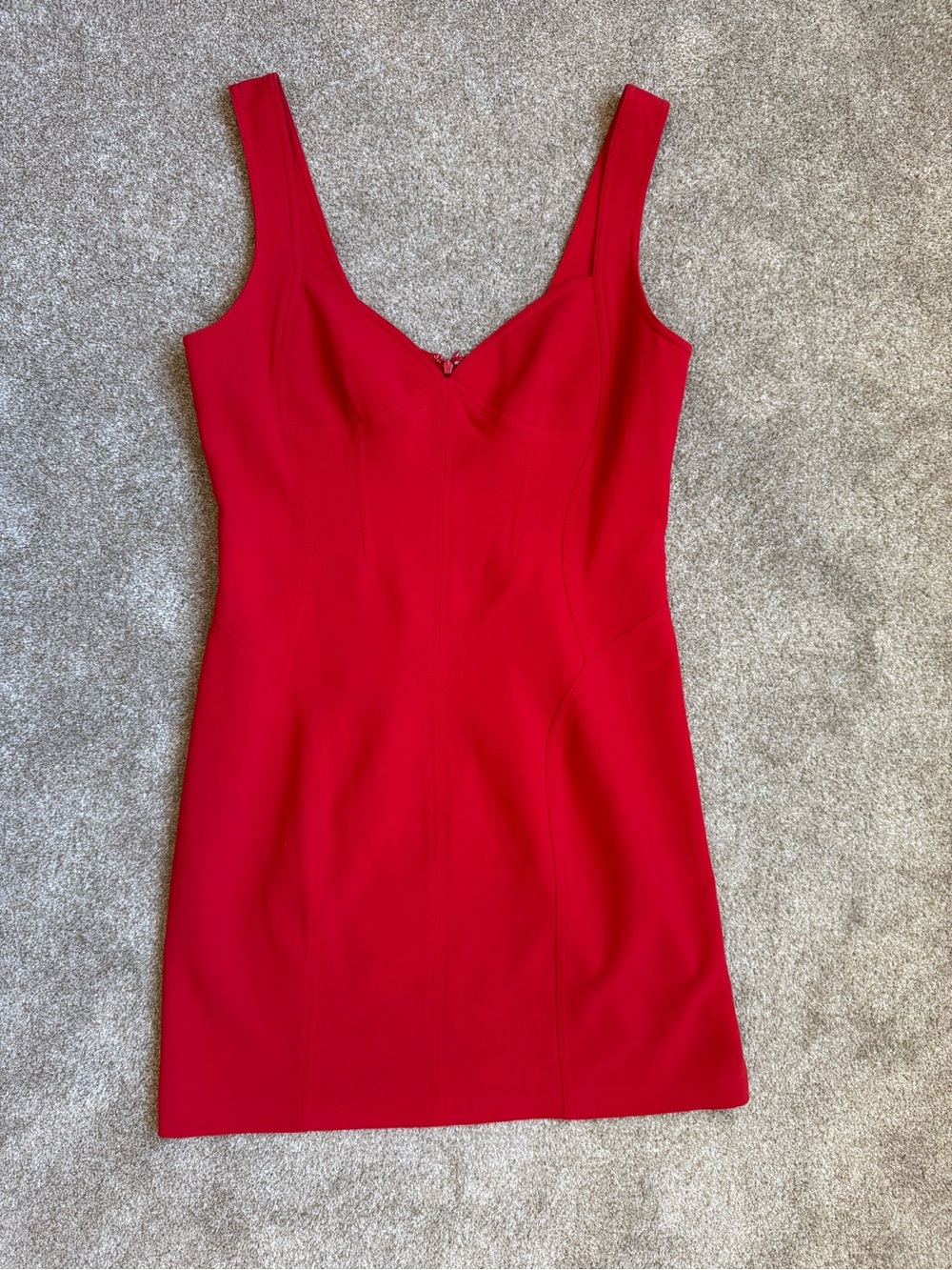 Diane Von Furstenberg Red Knee Lengh Dress